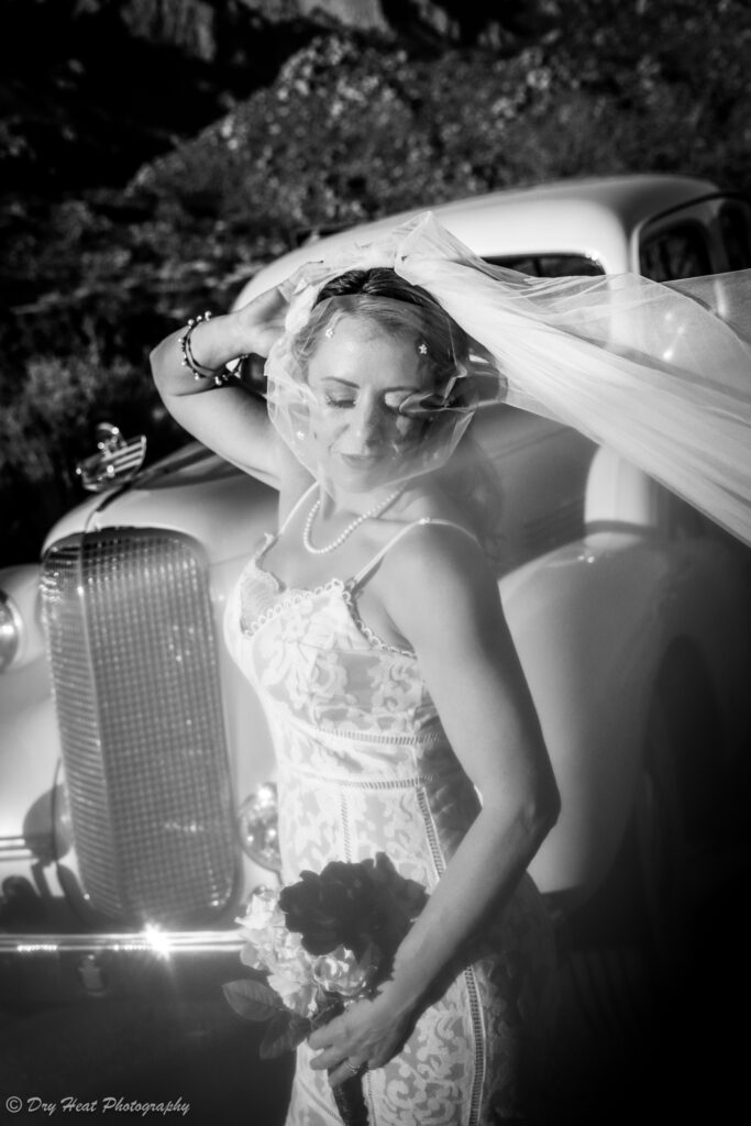 Arrive at your wedding in vintage style with Legendary Limousine LLC!